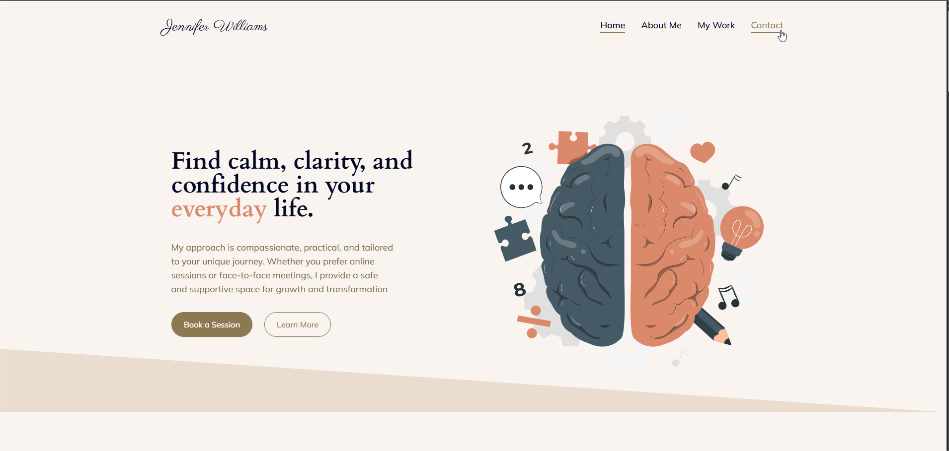 Psychologist Website Example